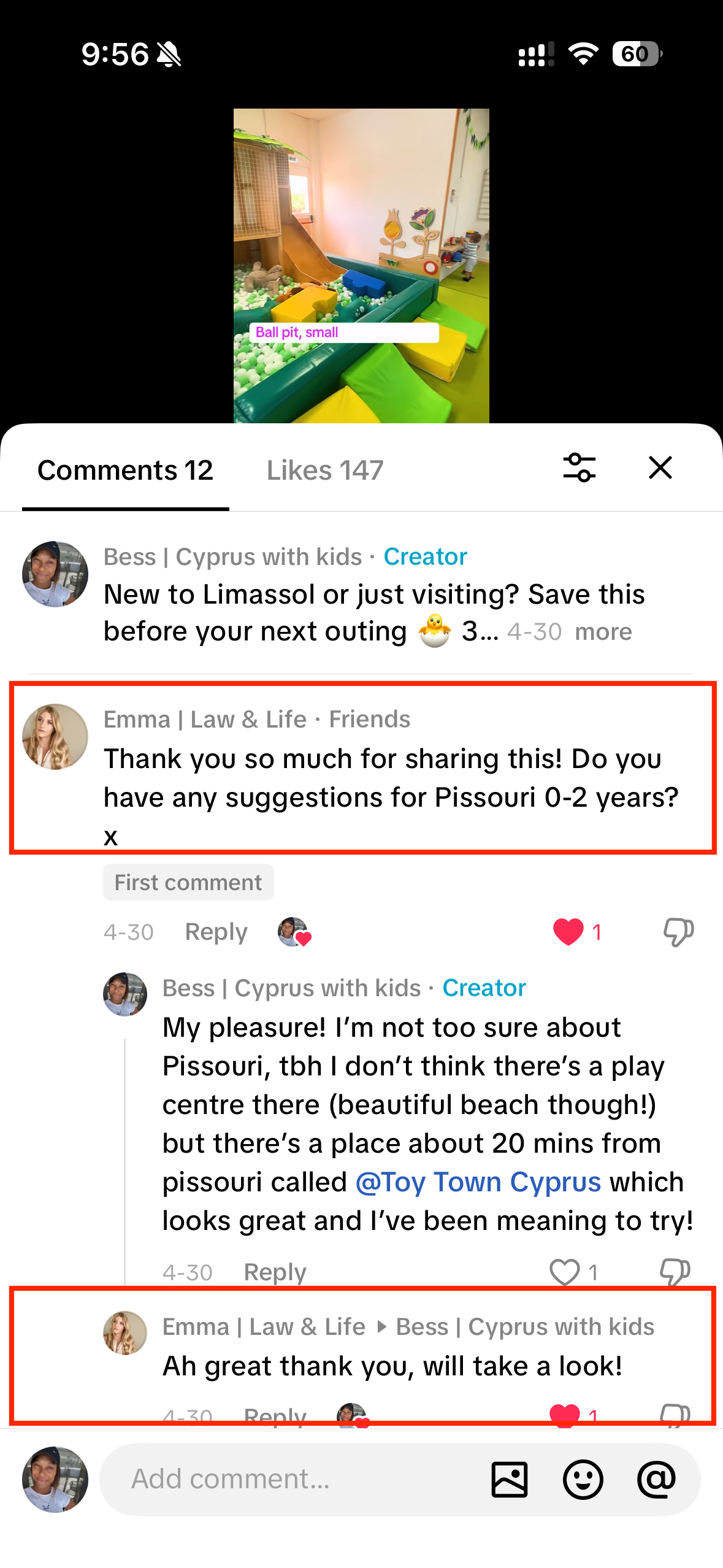 Parent comment